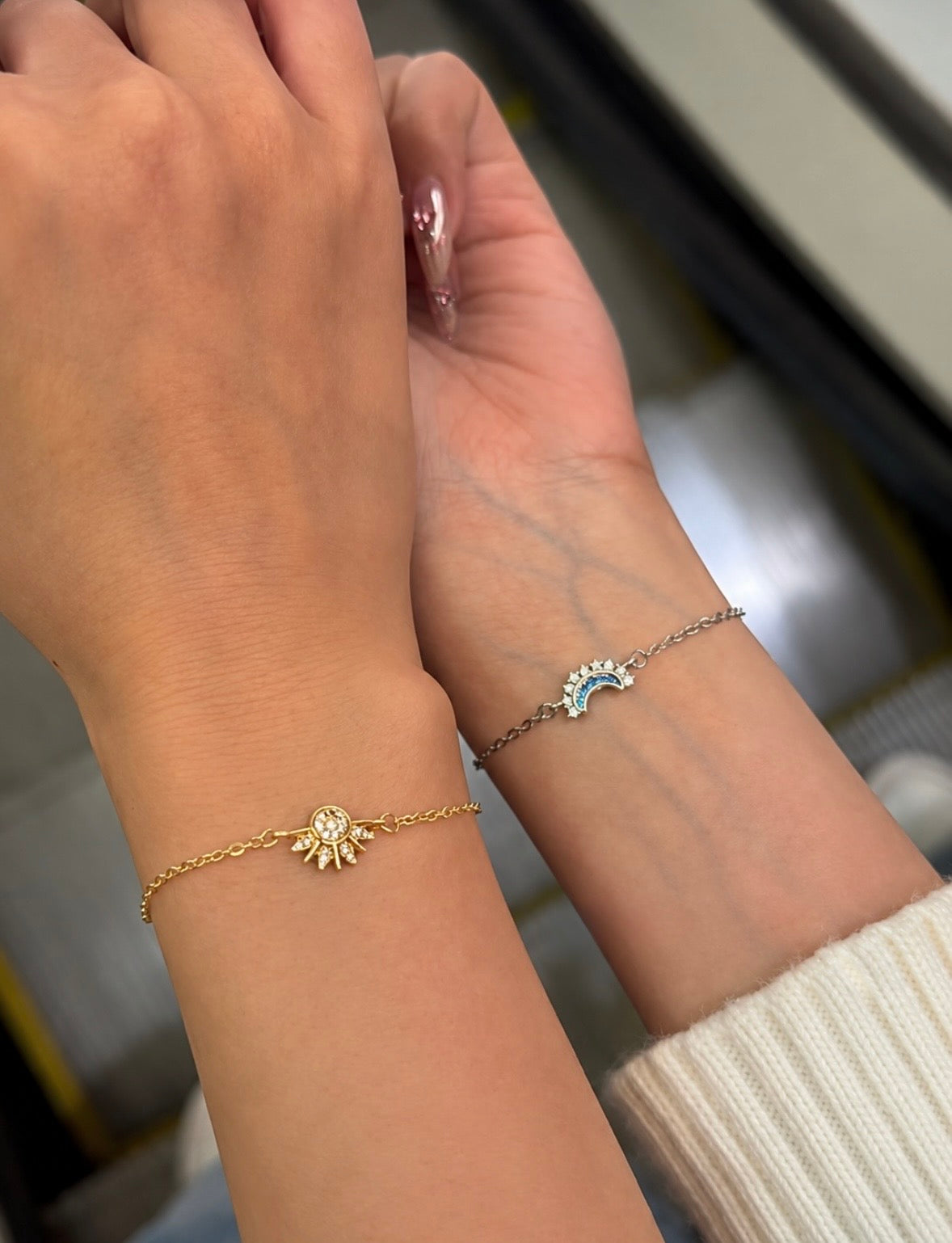 Sun & moon bracelet