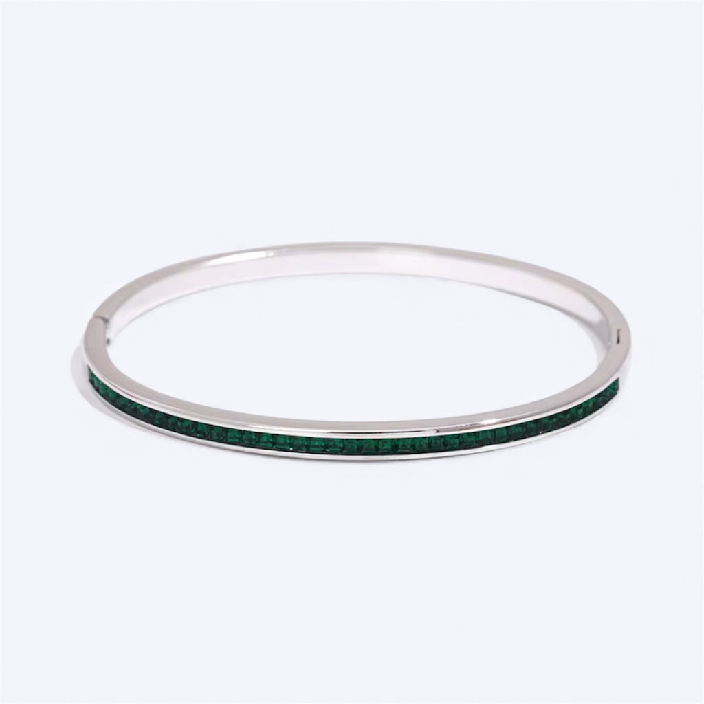 Twist of silver bracelet