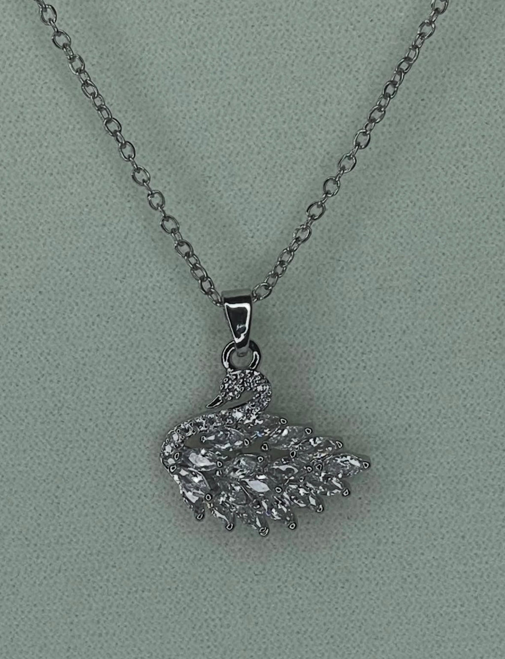 White swan necklace