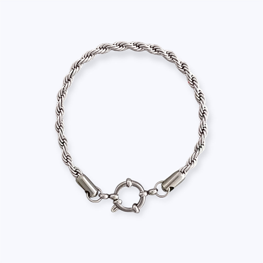 Lockweave silver bracelet