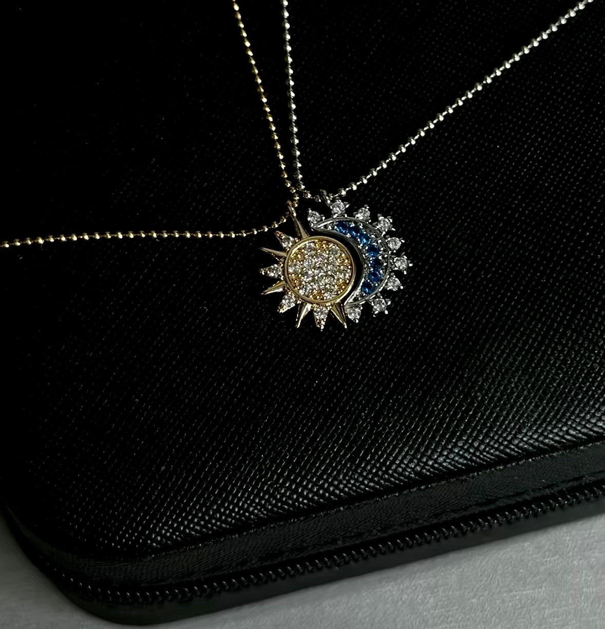 Sun & moon necklace