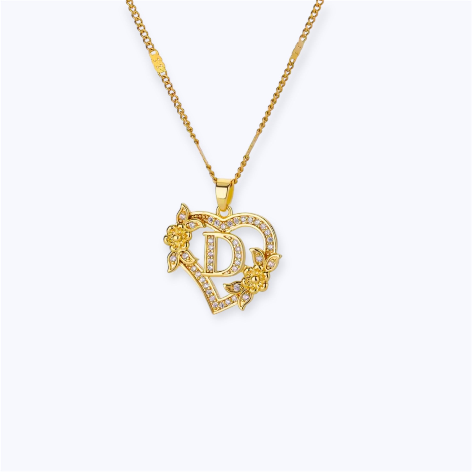 Blossom initial Necklace