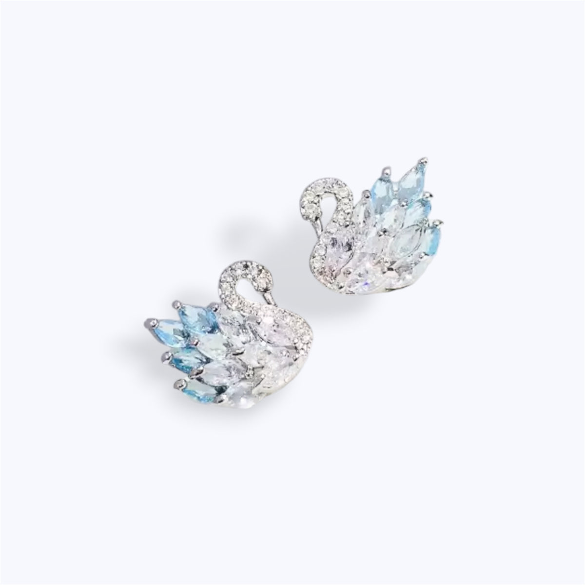 Swan earrings