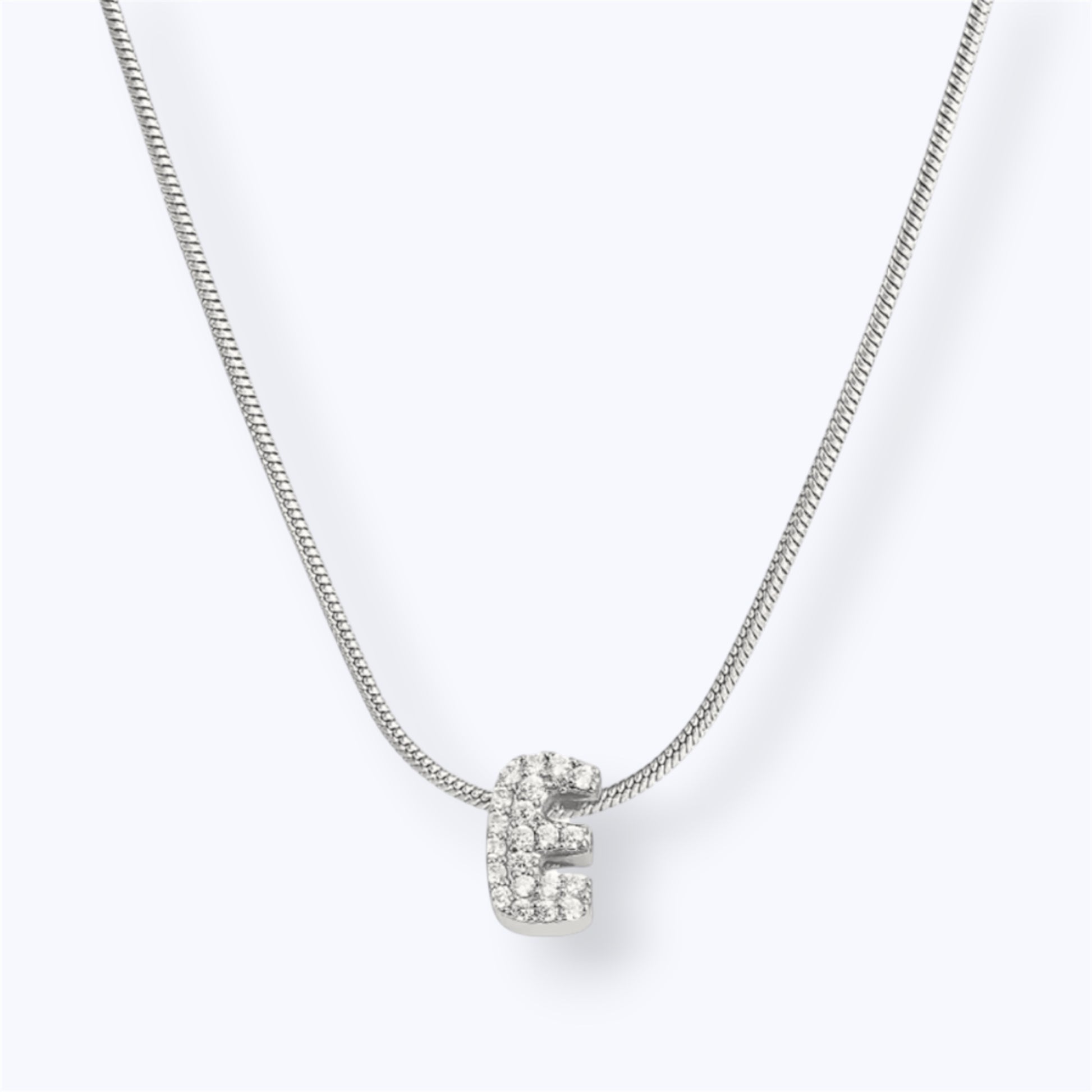 Silver bubble letter