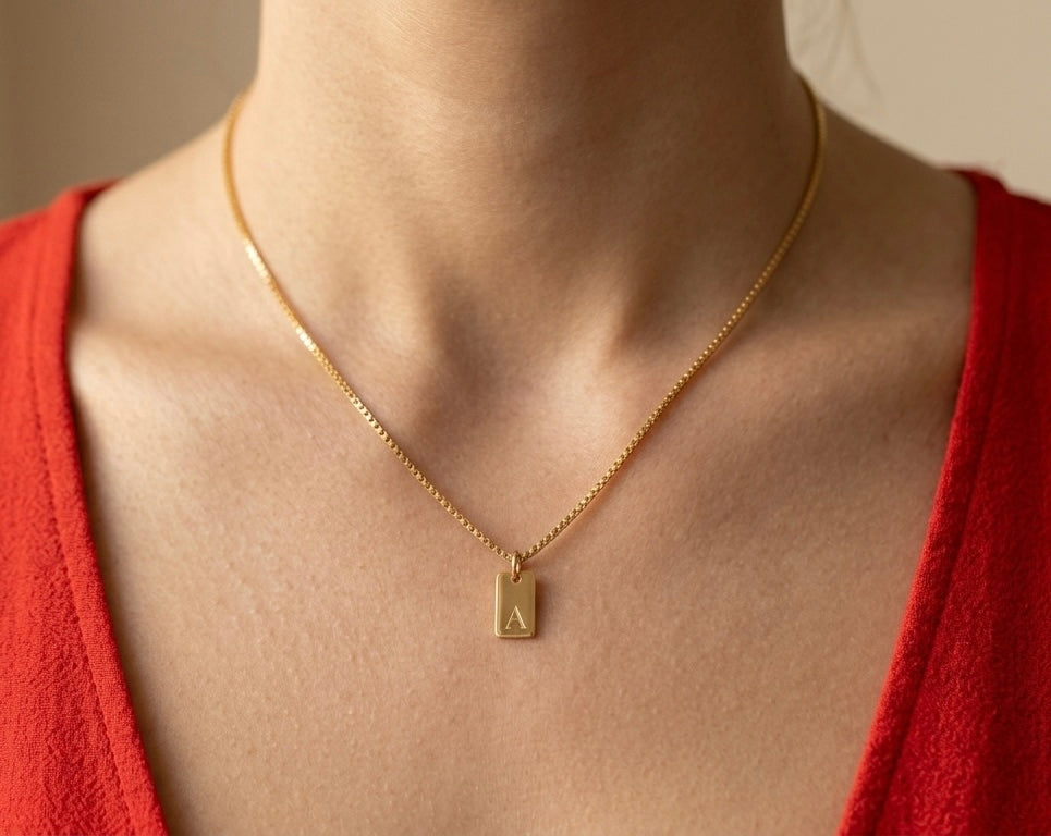 Nysa Initial necklace