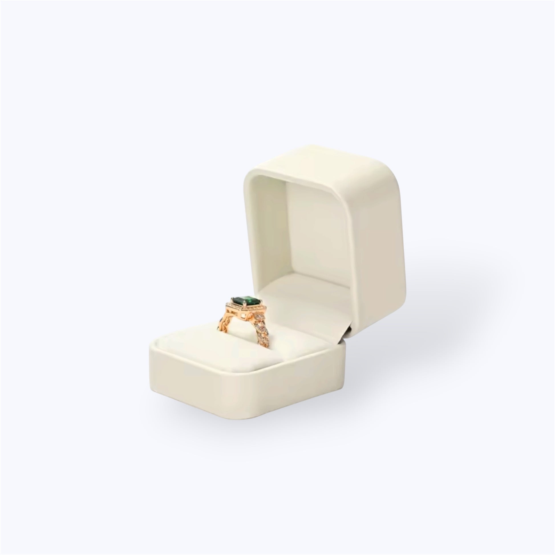 Beige jewelry box