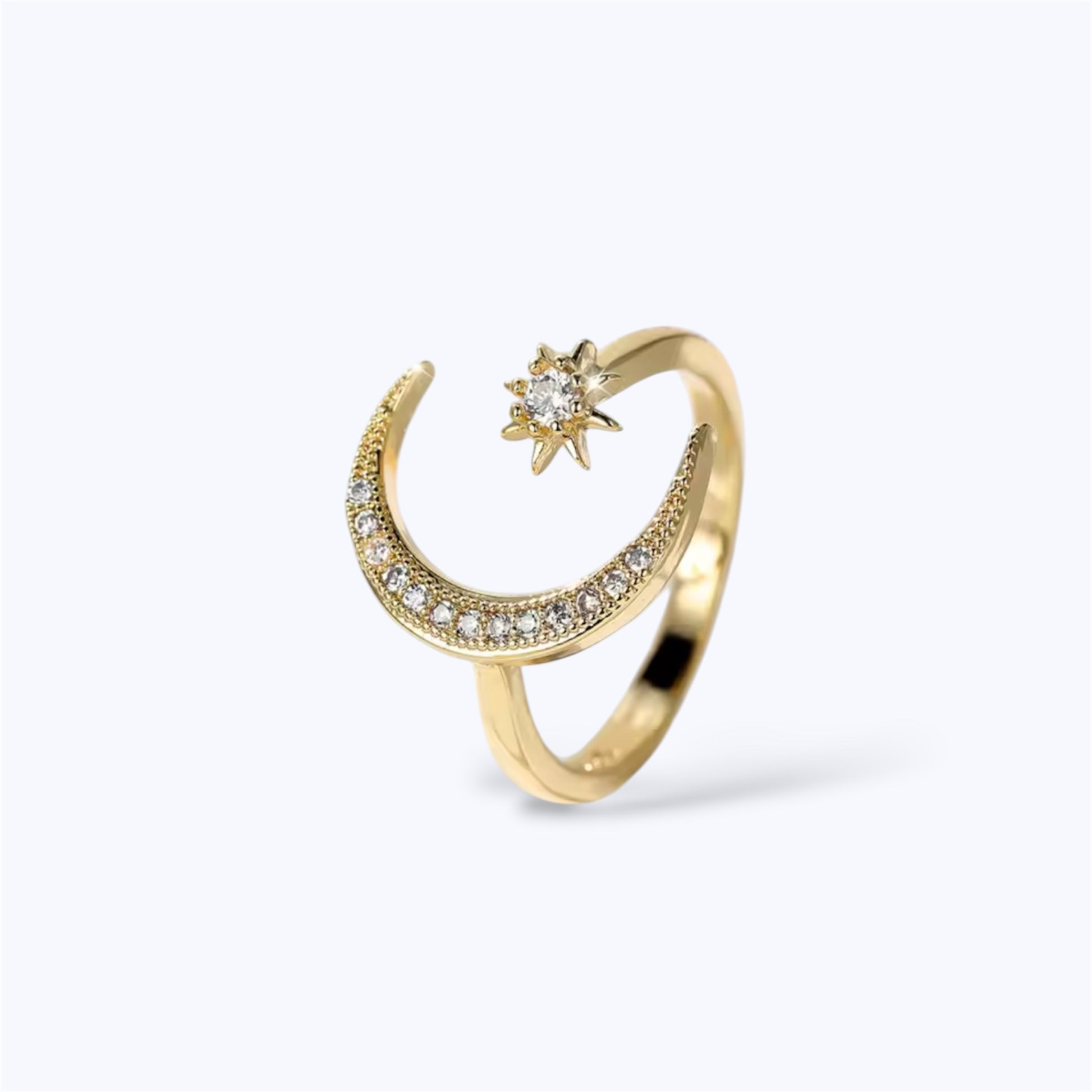 Sun & star ring