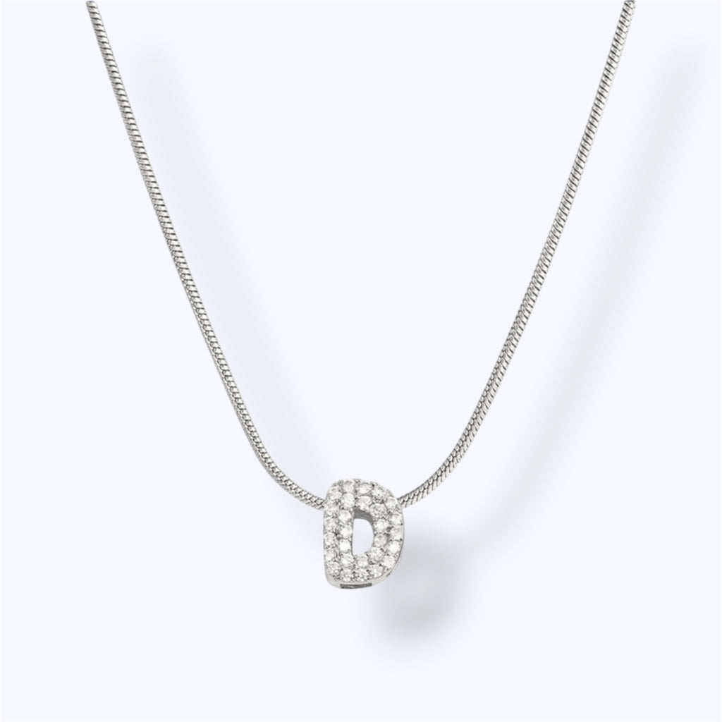 Silver bubble letter