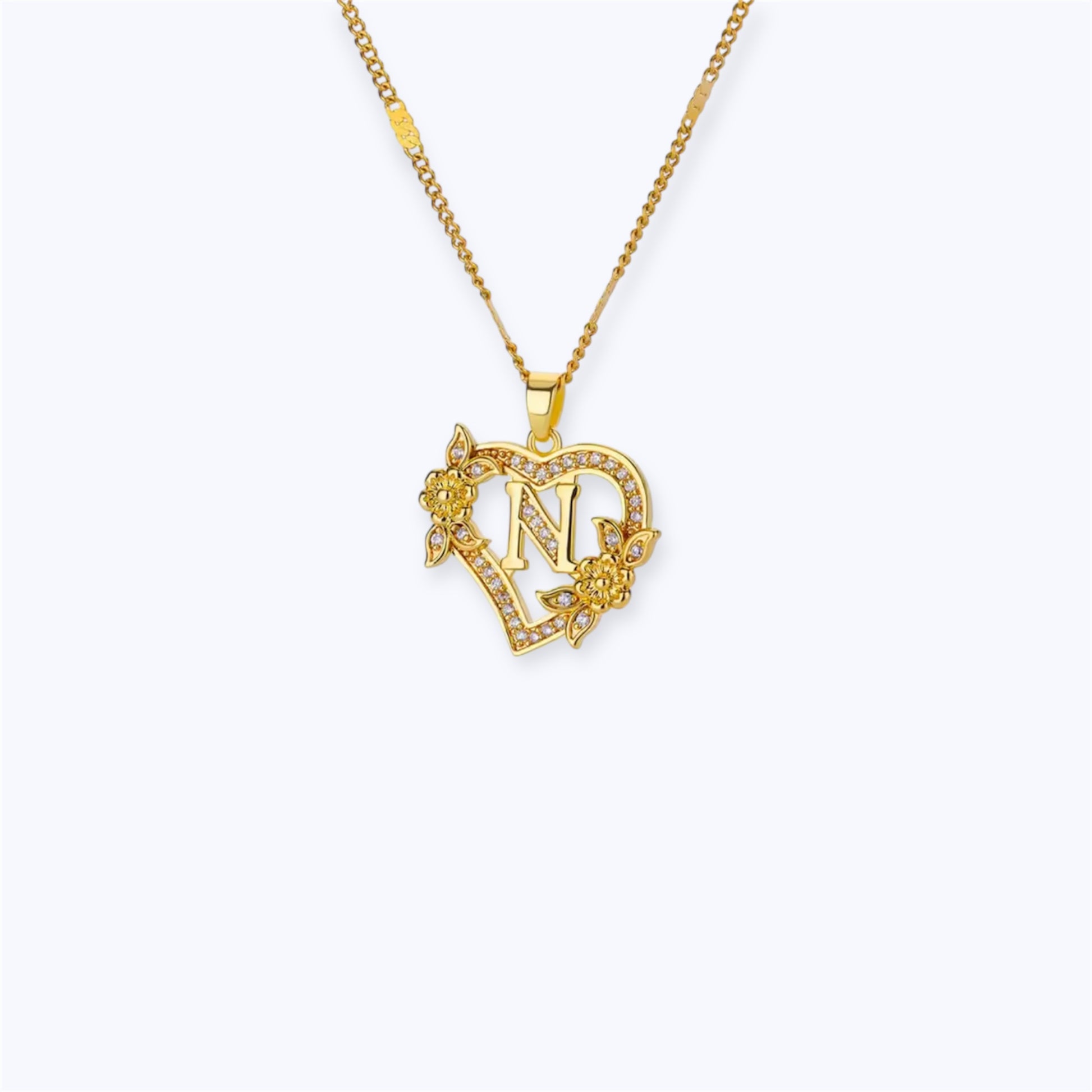 Blossom initial Necklace