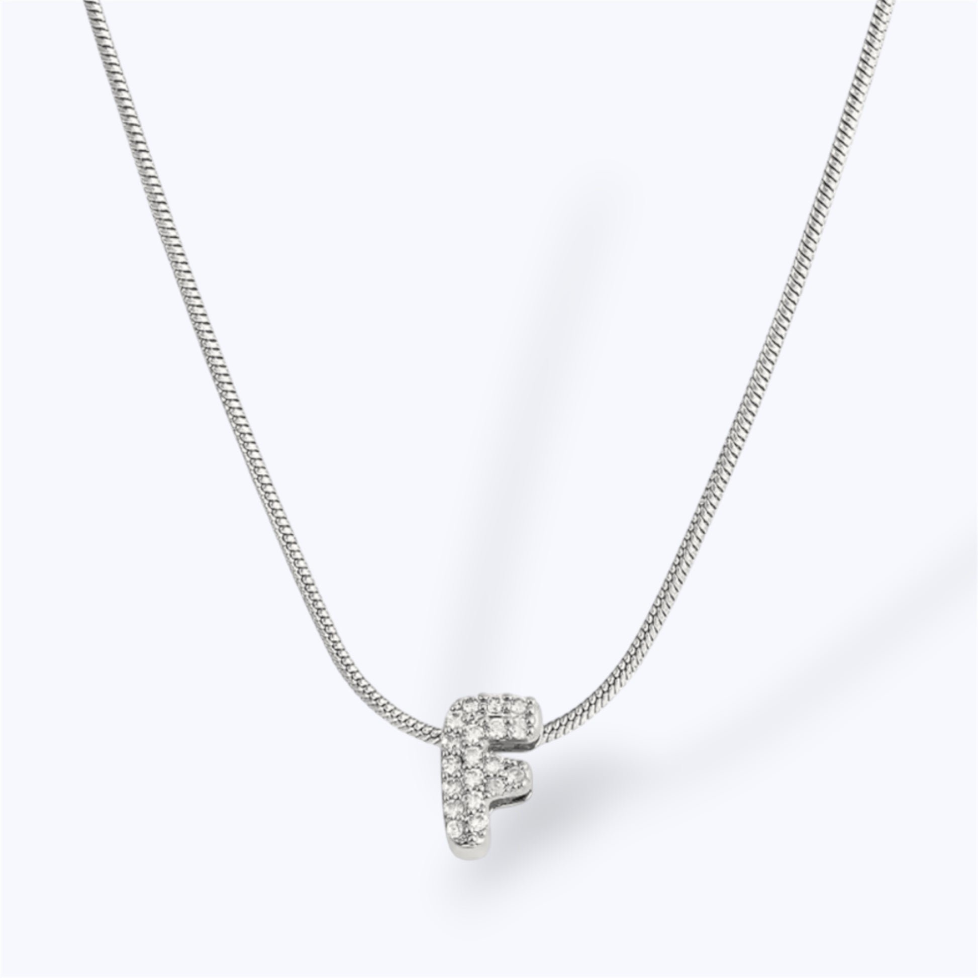 Silver bubble letter