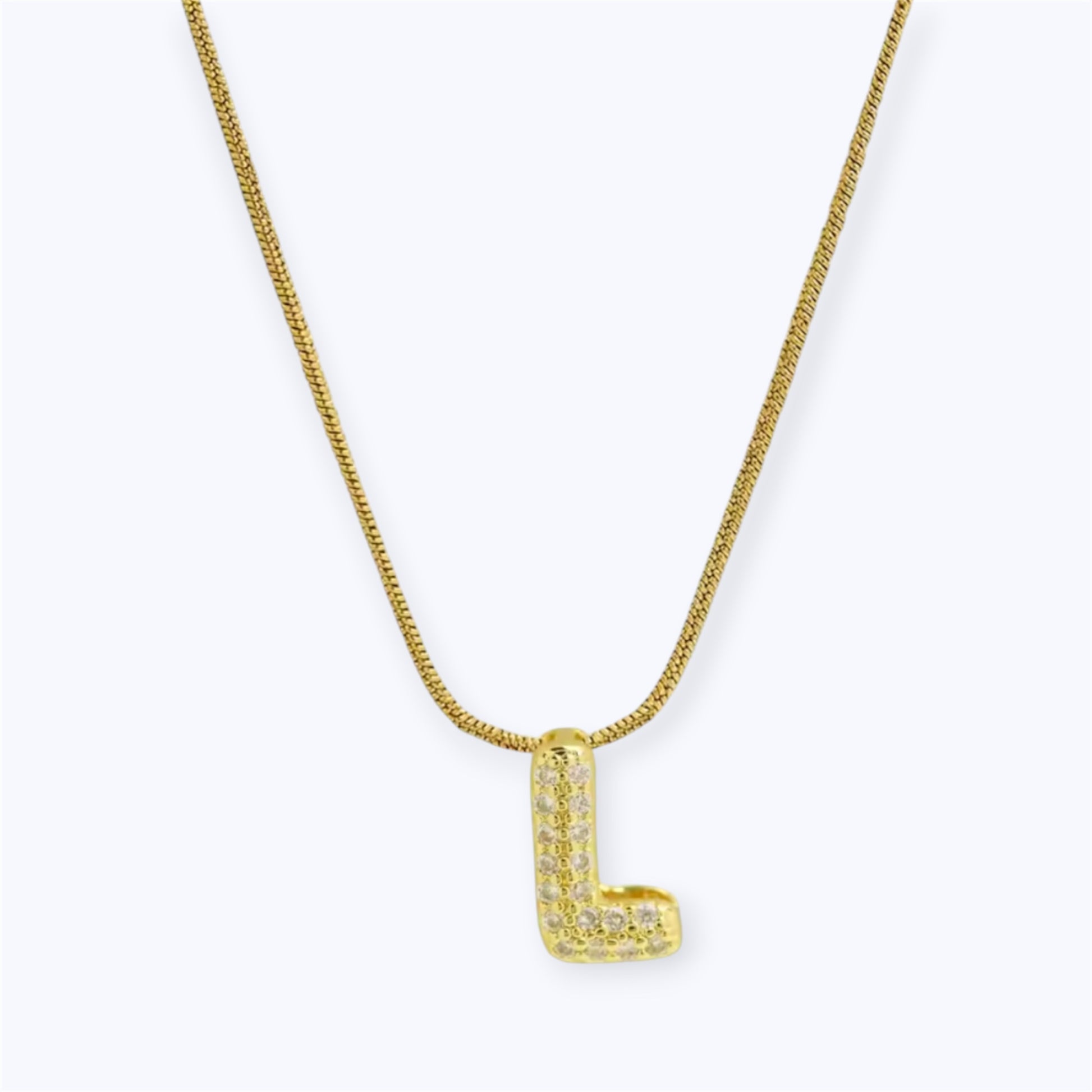 Gold bubble letter