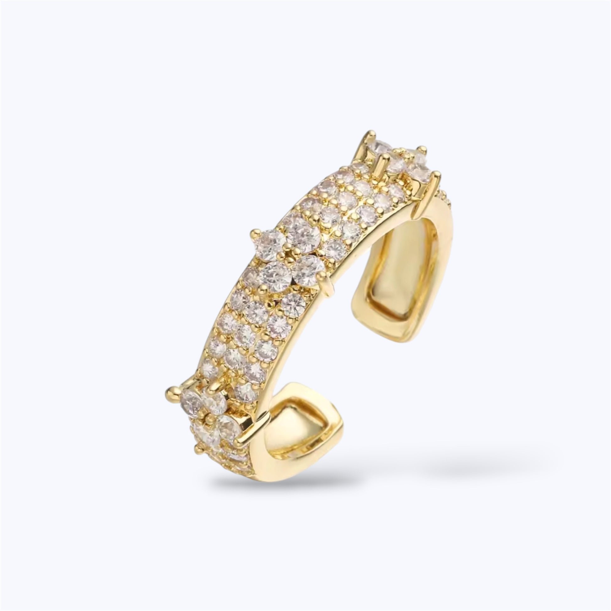 Gold motif ring