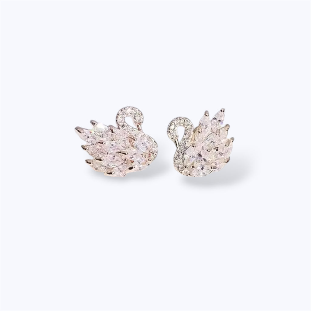 Swan earrings