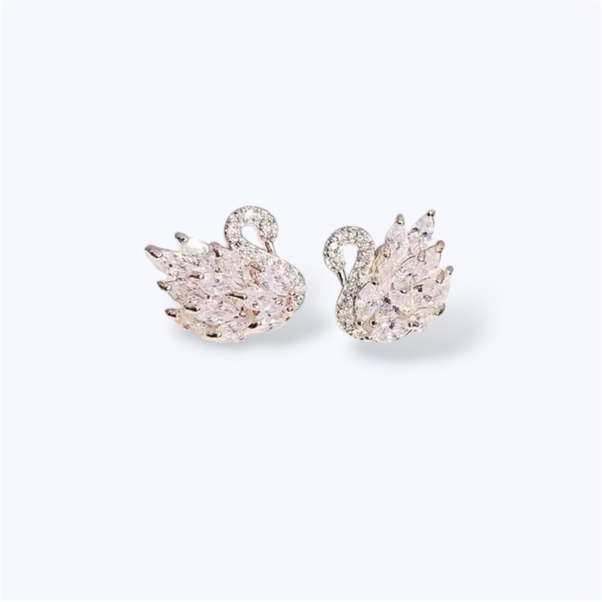 Swan earrings