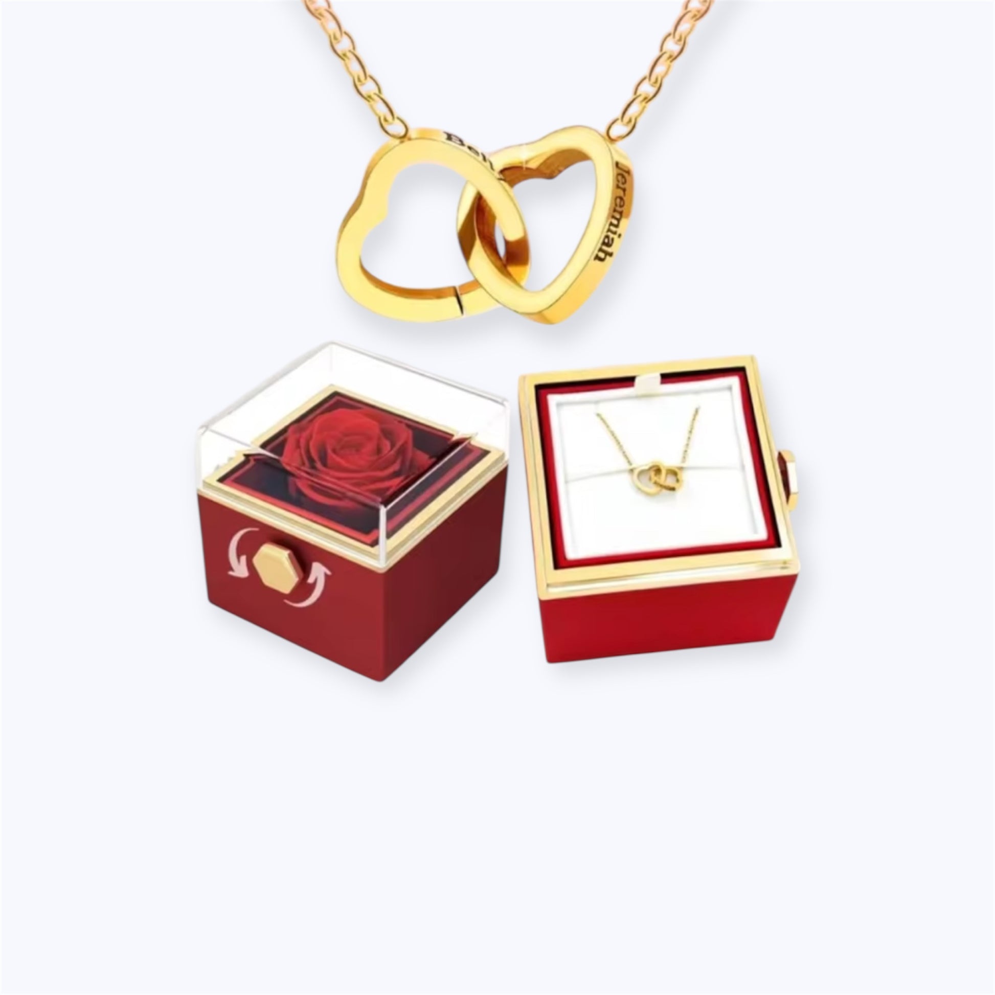 Custom Heart Name Necklace