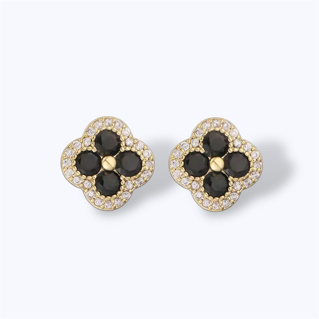 Golden bloom earrings