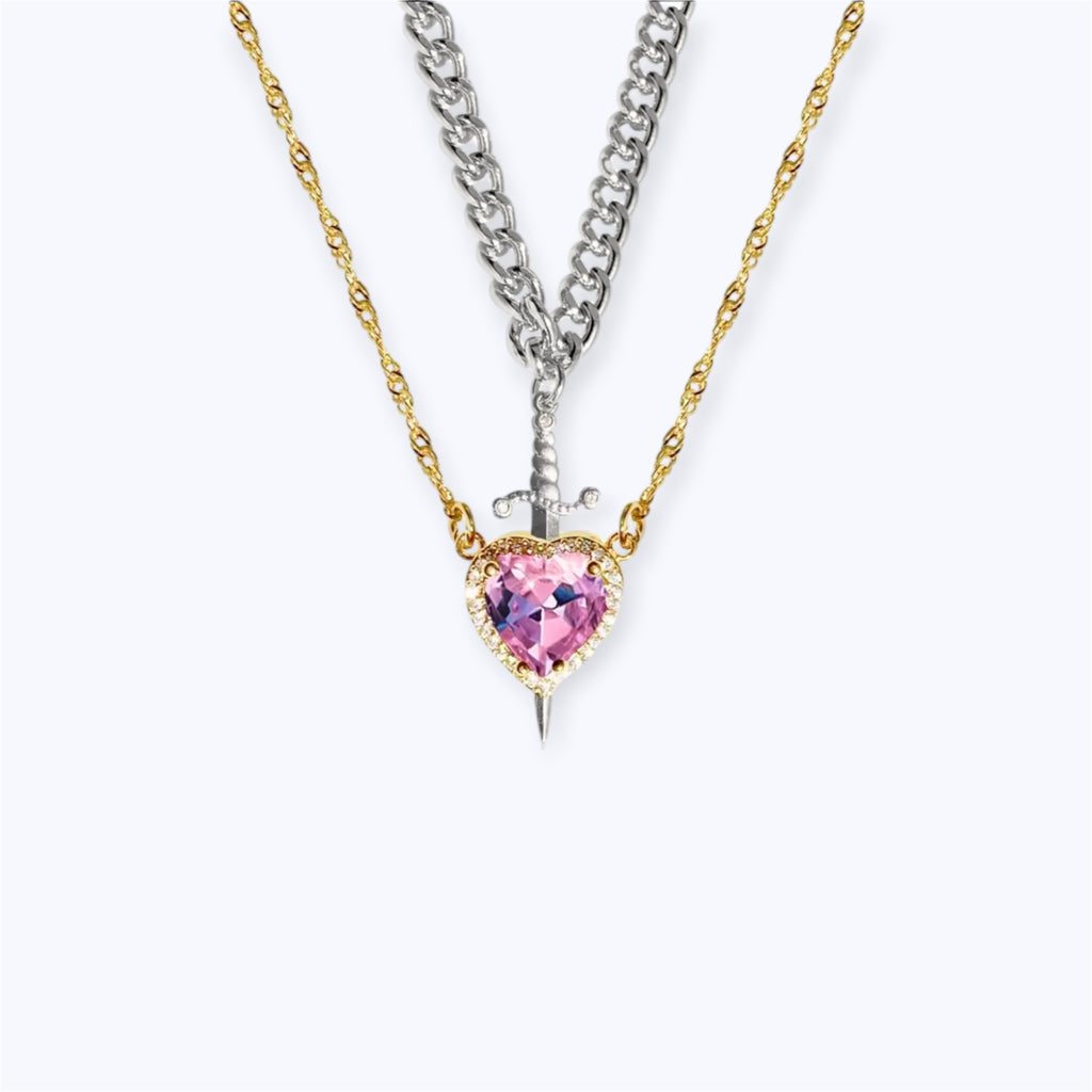 Heart & Sword Necklace