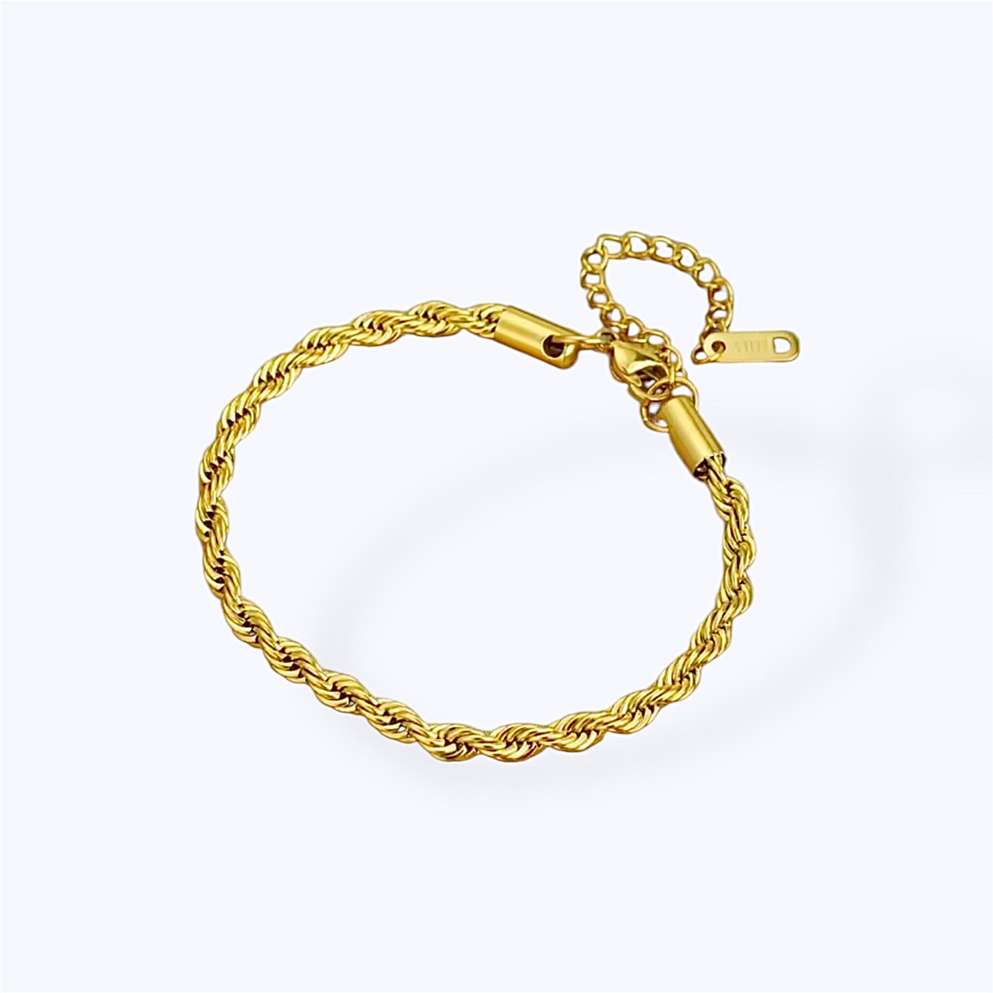 Gold twist bracelet