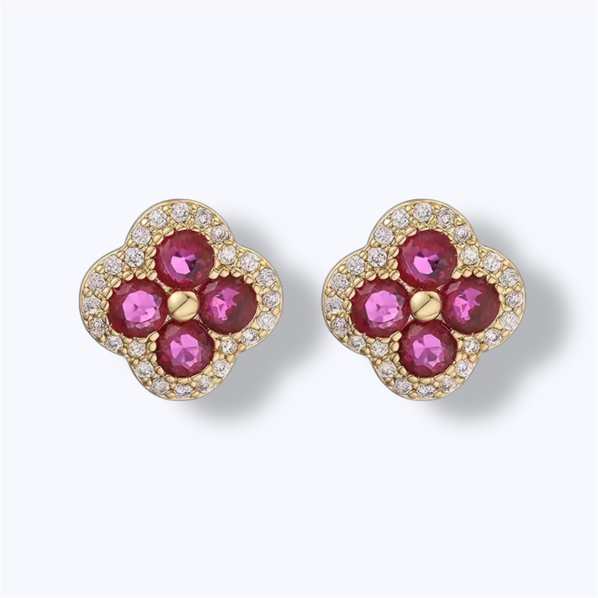 Golden bloom earrings