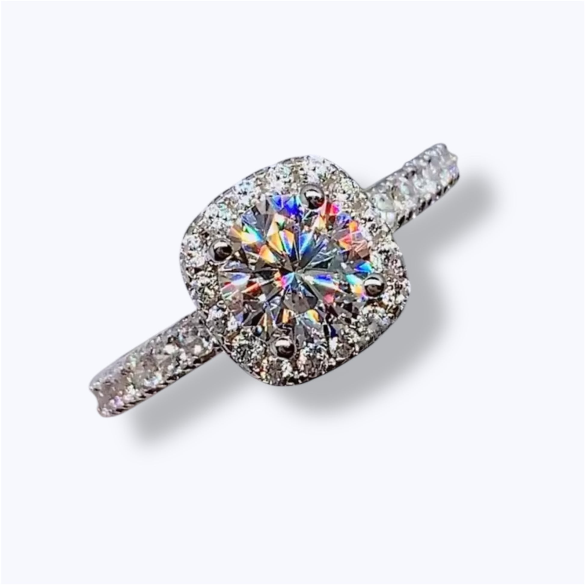 Radiant Moissanite Ring
