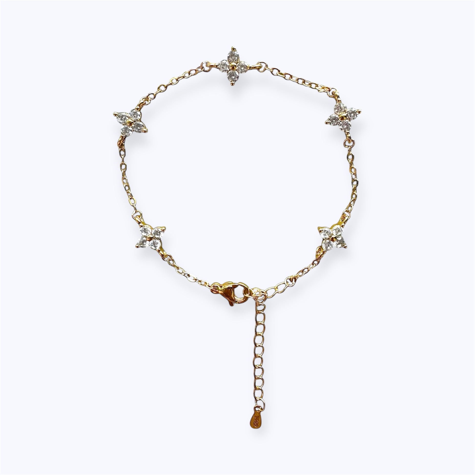 Crystal flower bracelet