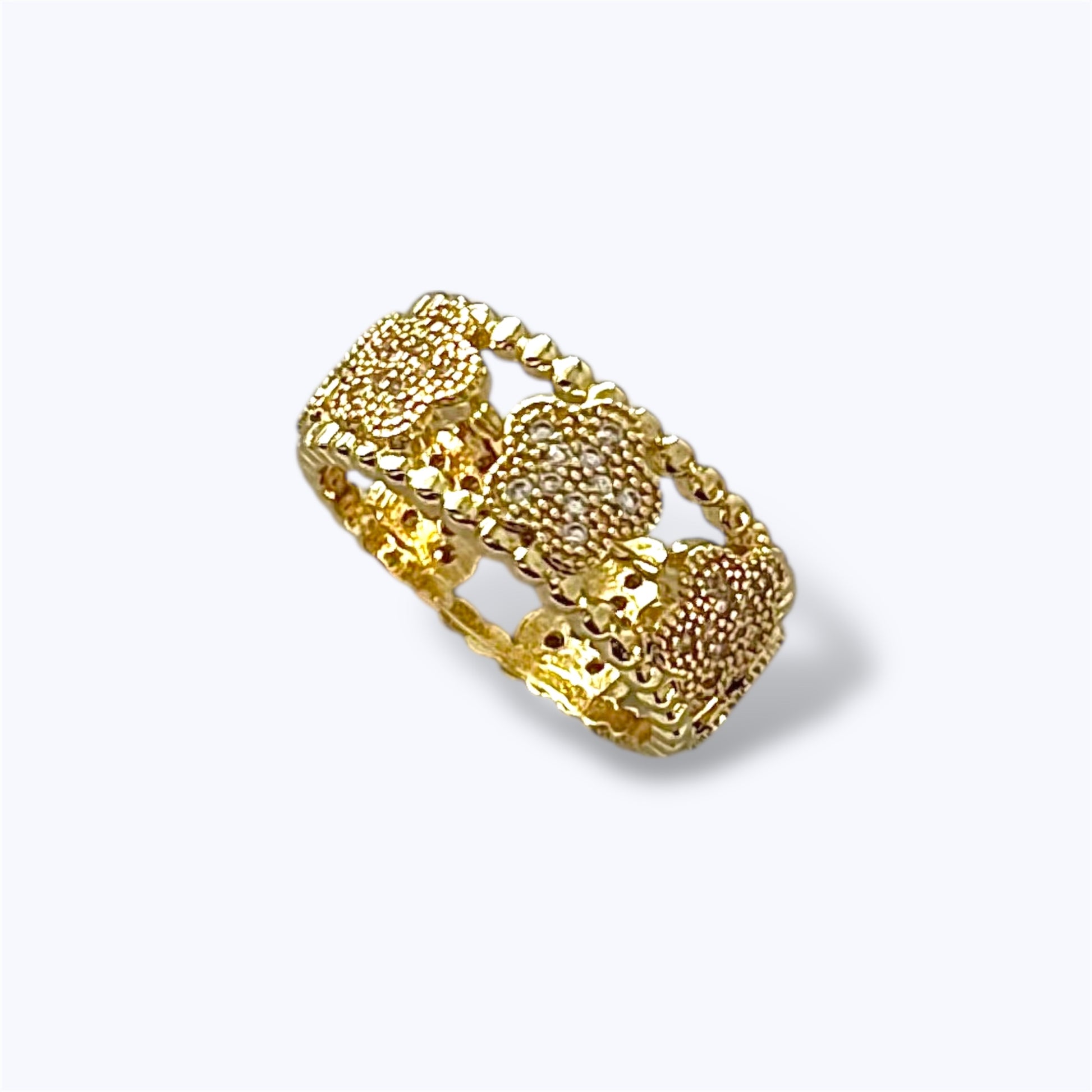 Clover band ring