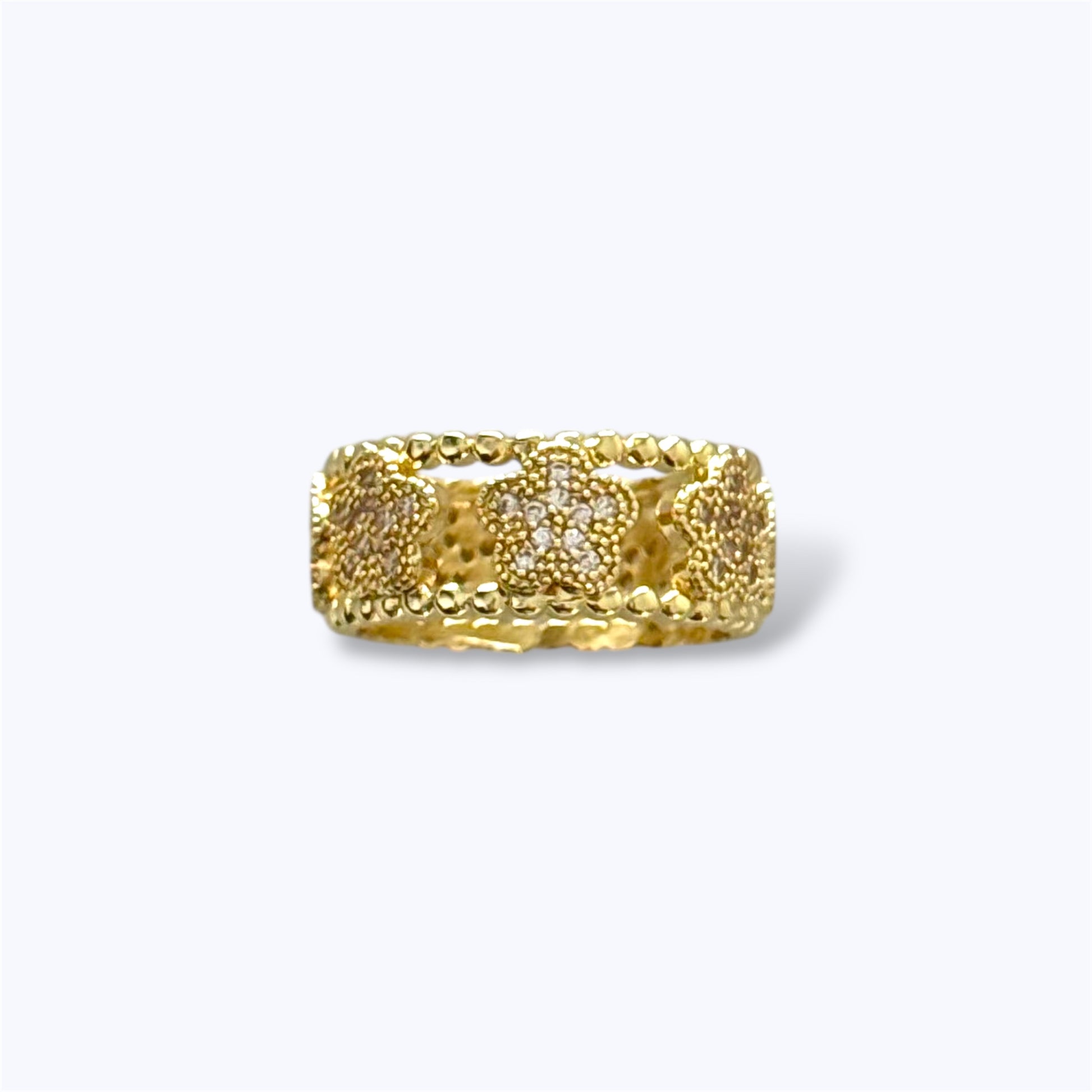 Clover band ring