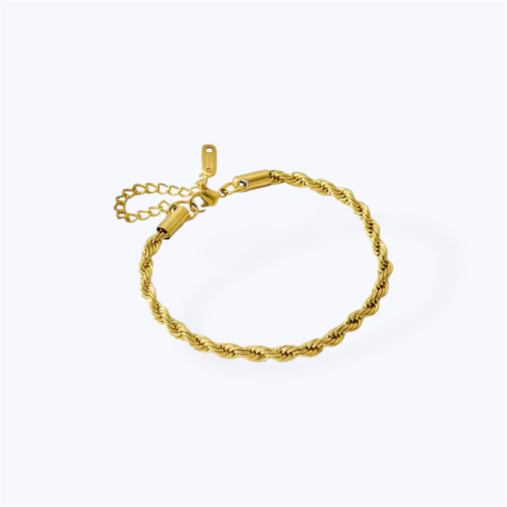 Gold twist bracelet