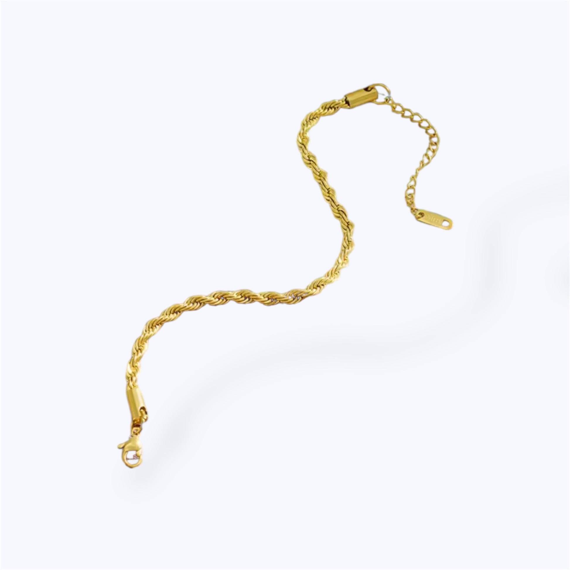 Gold twist bracelet
