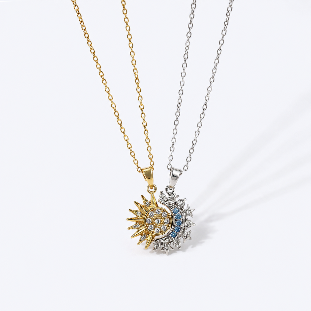 Sun & moon necklace