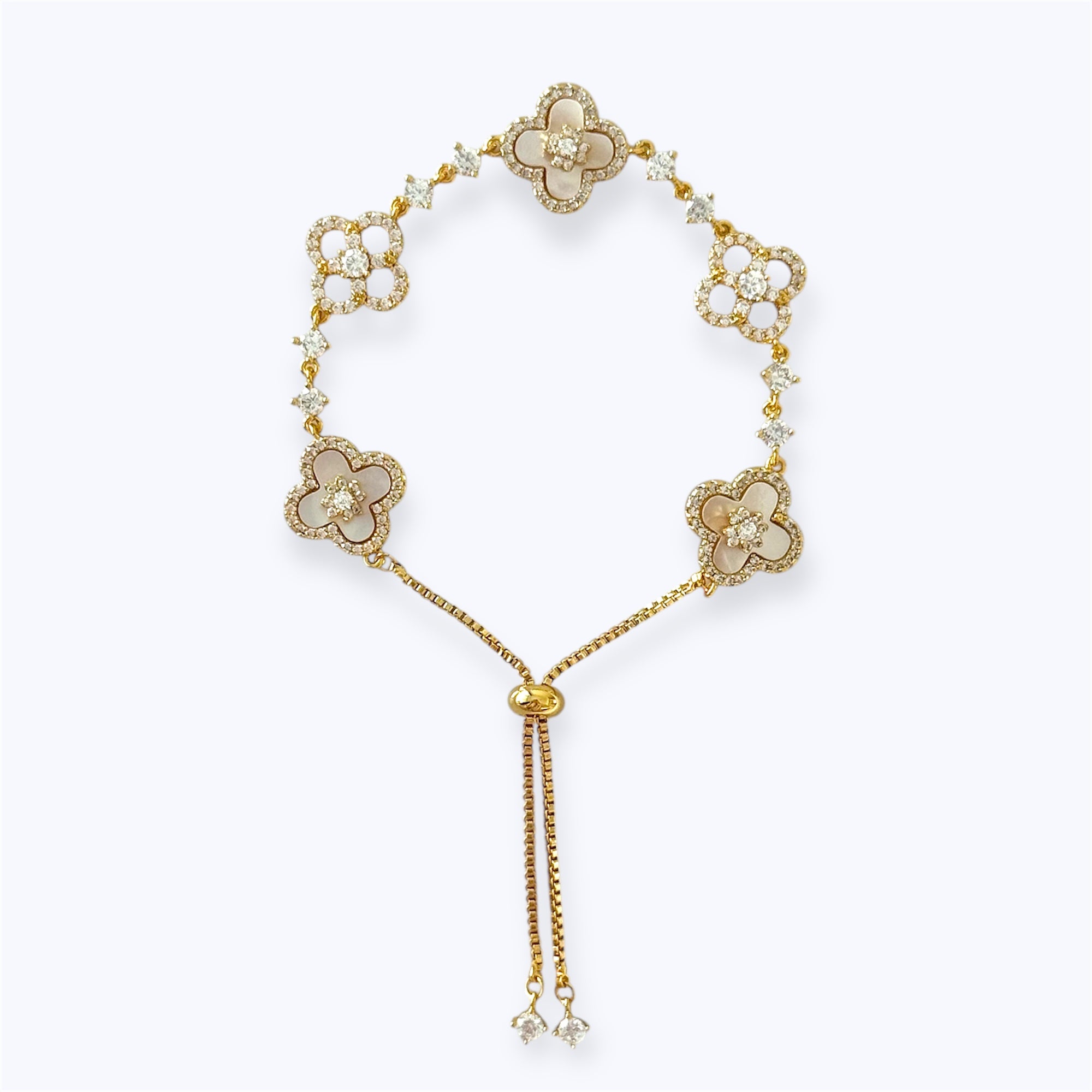 Golden petals bracelet