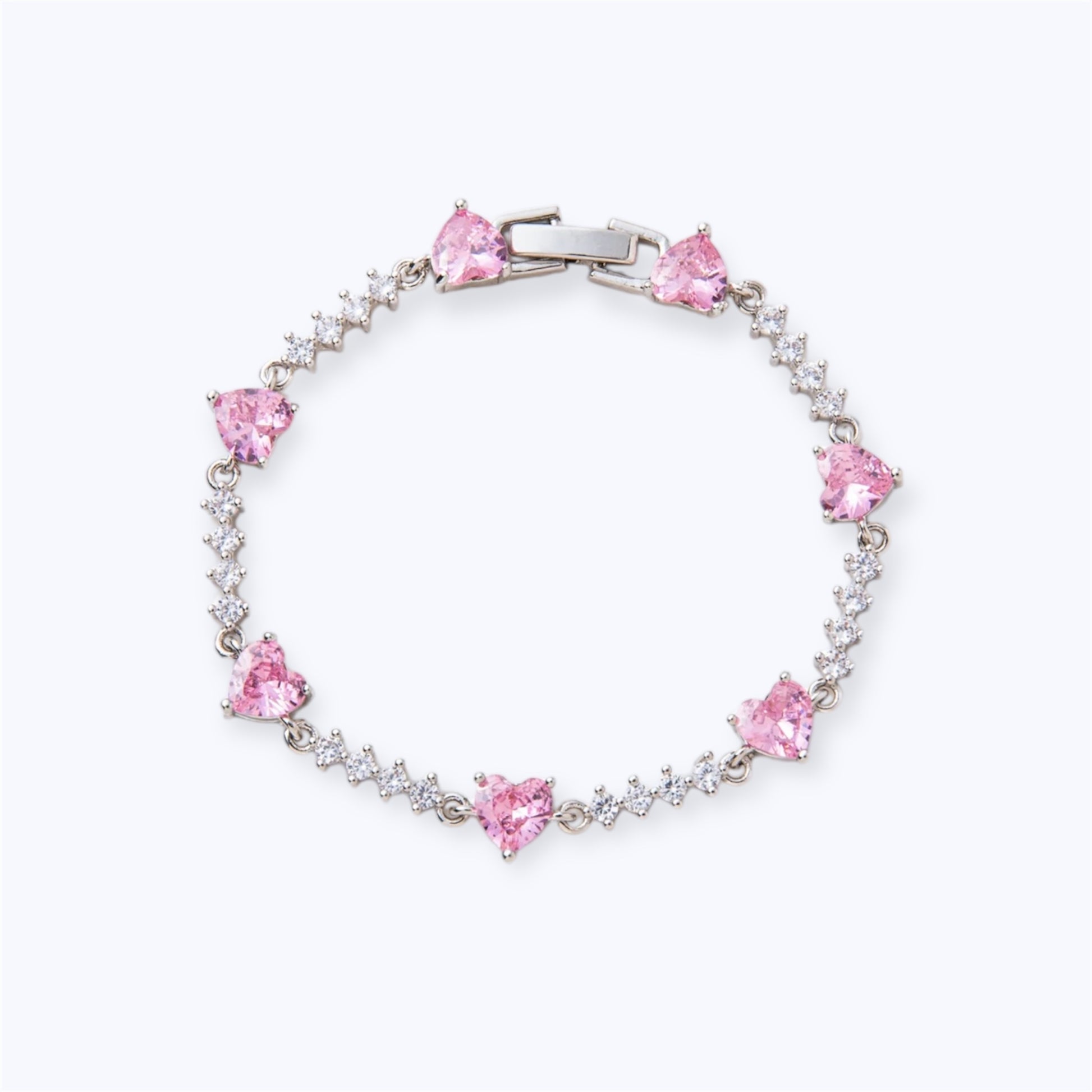 Pink heart bracelet