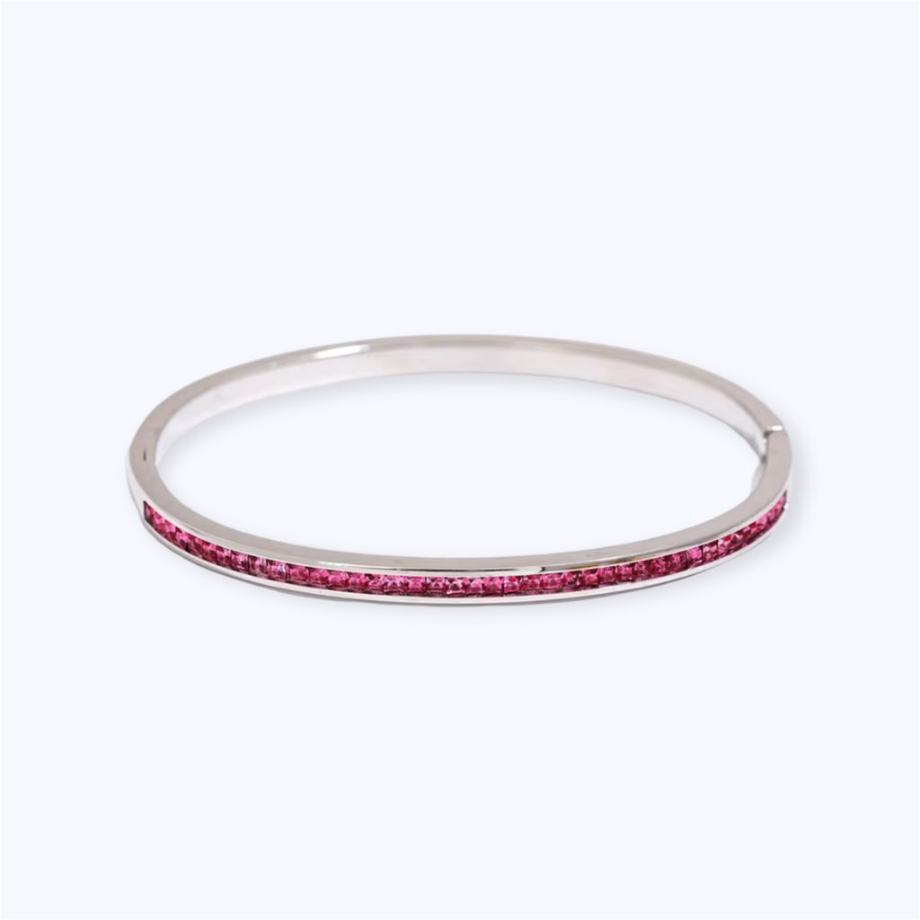 Twist of silver bracelet