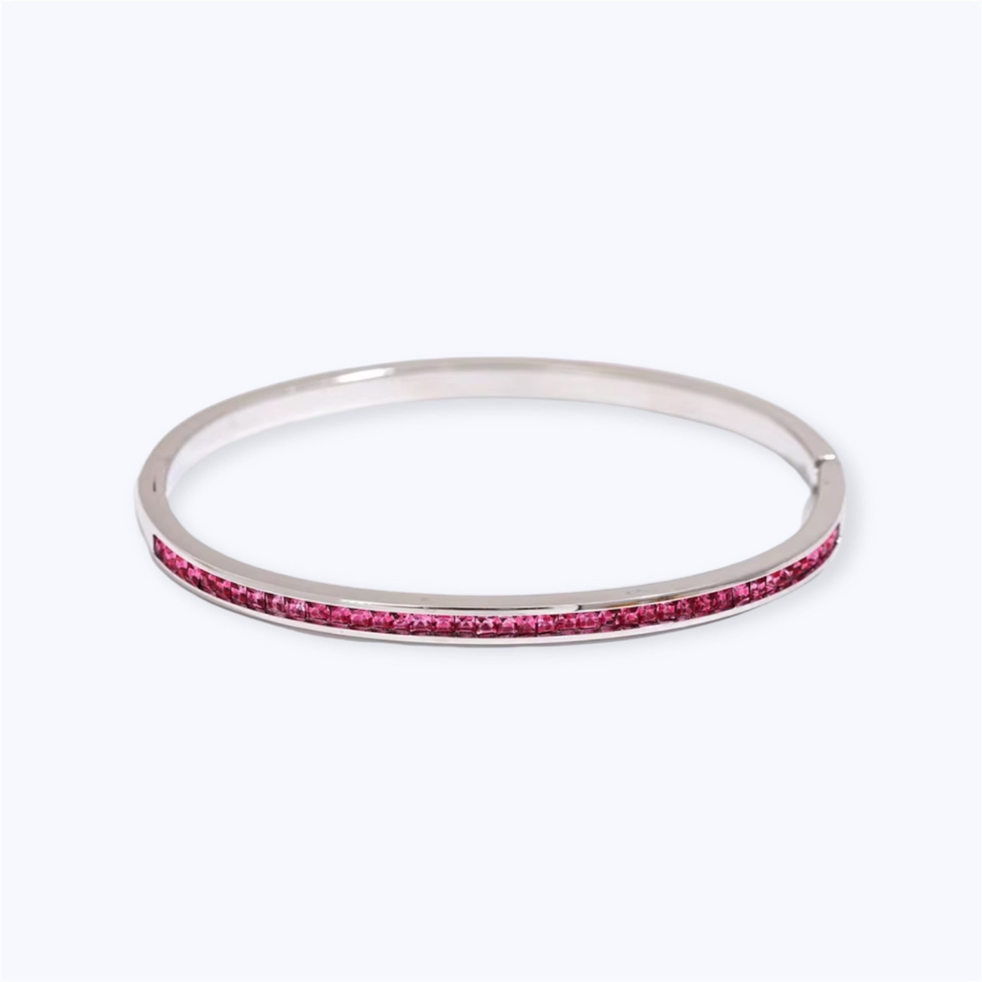 Twist of silver bracelet