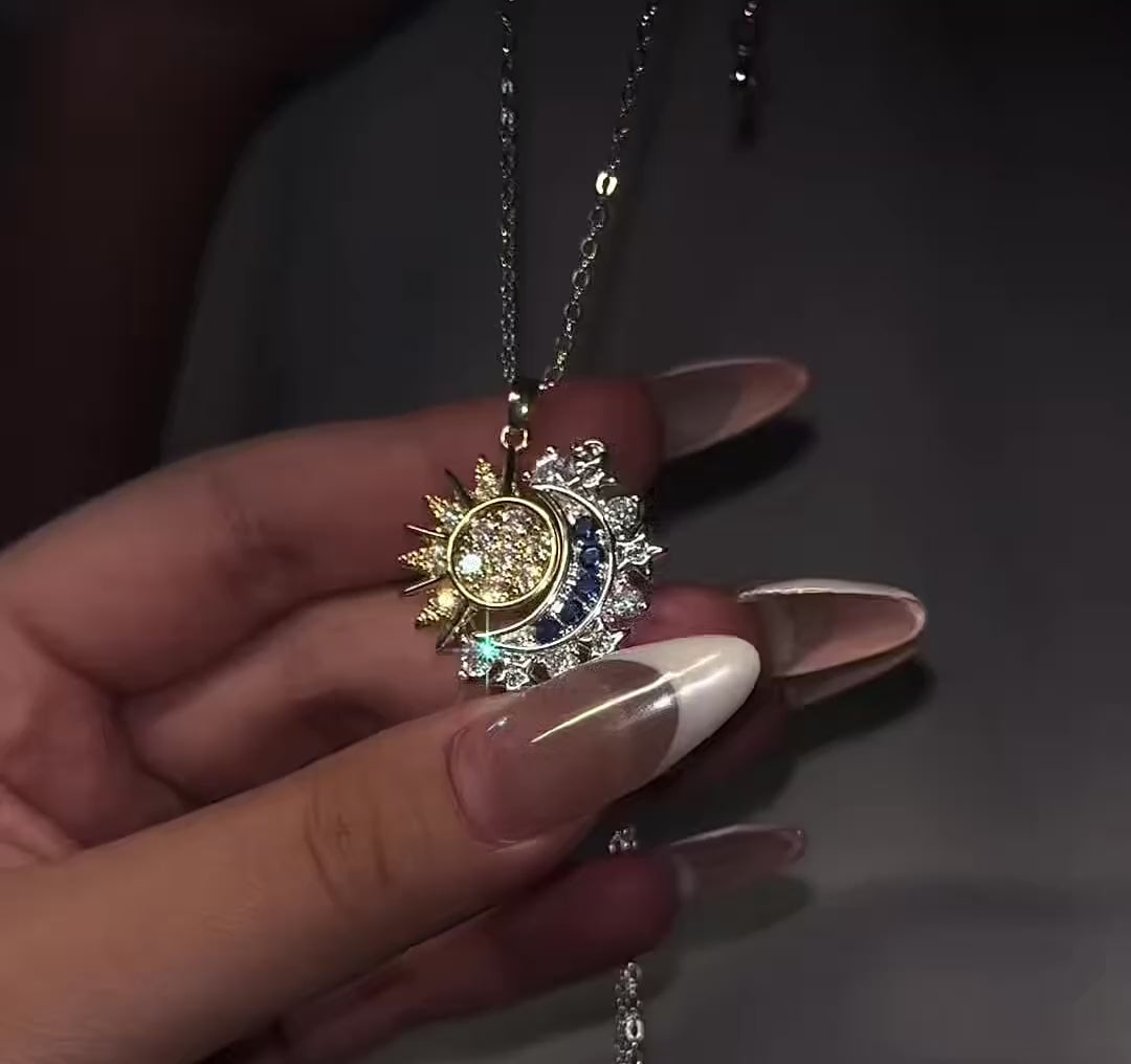 Sun & moon necklace